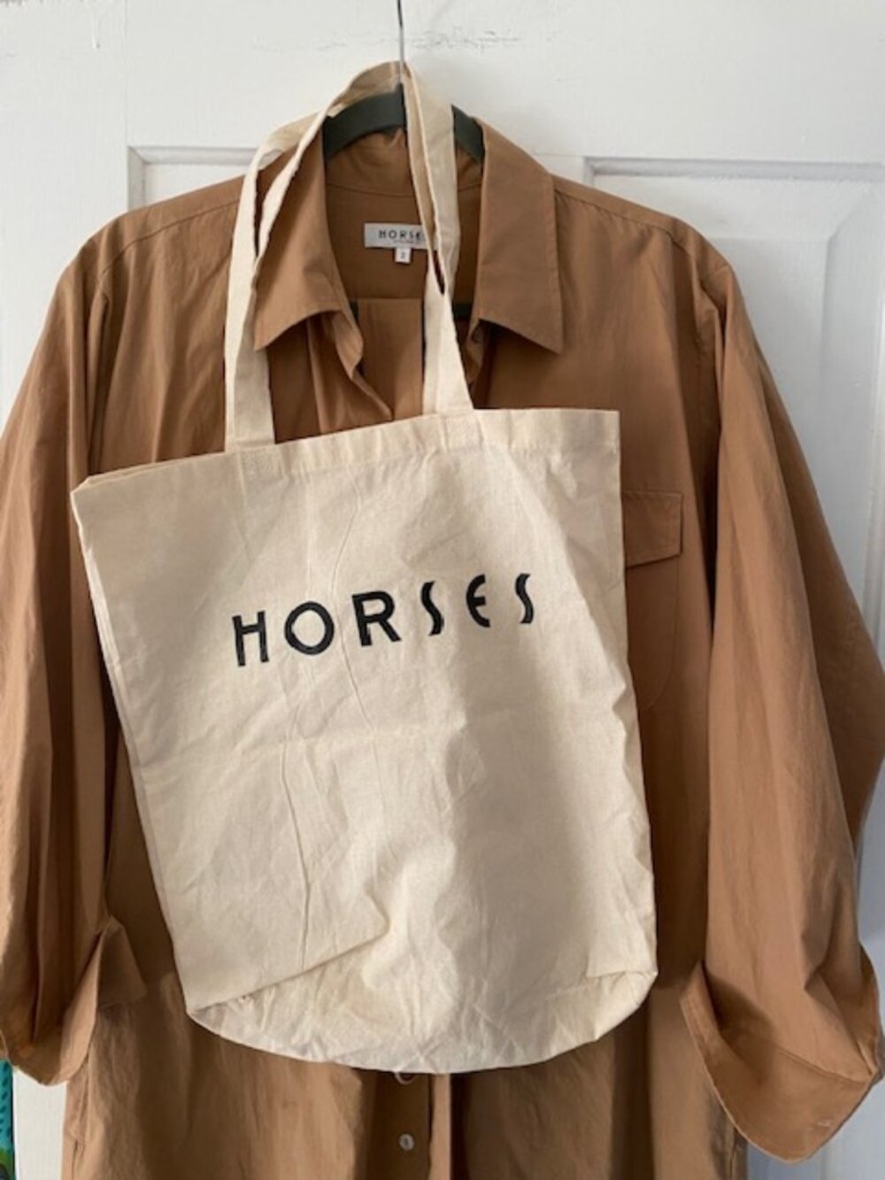 HORSES Atelier Camel Shirt Dress
